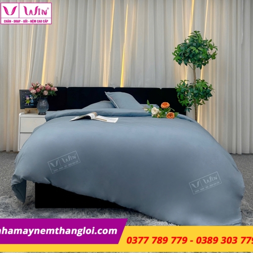 Bộ  Drap - Lụa Tencel 4 món ( màu trơn )