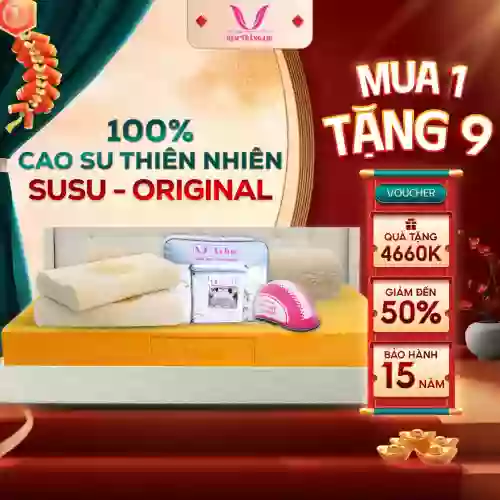 Nệm cao su thiên nhiên Thắng Lợi SuSu Original